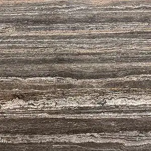 Black Travertine Vein Cut Slab