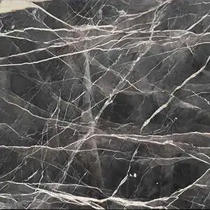 Calacatta Black Marble Slab Honed Countertop