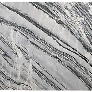 Cipollino Black Marble Slab Countertop