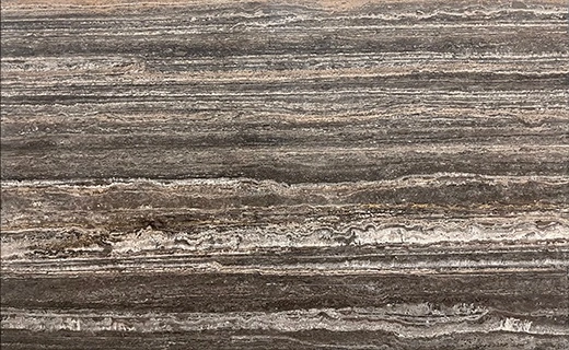 Black Travertine Vein Cut Slab