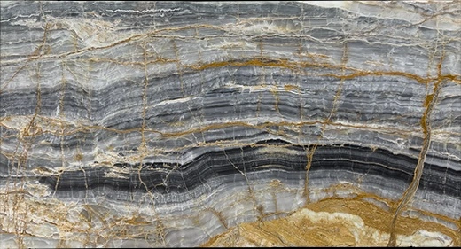 Blue Onyx Vein Cut Slab