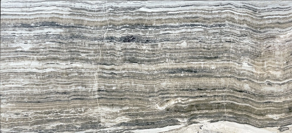 Grey Onyx Vein Cut Slab