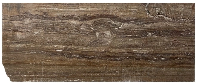 Rojo Travertine Vein Cut Slab