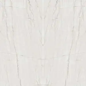 Satin 3D Bookmatched Porcelain Slab in Mont Blanc Luxury