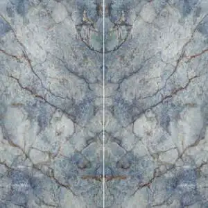 Nouvel Imperial Azul Bookmatched Polished Mineral Surface