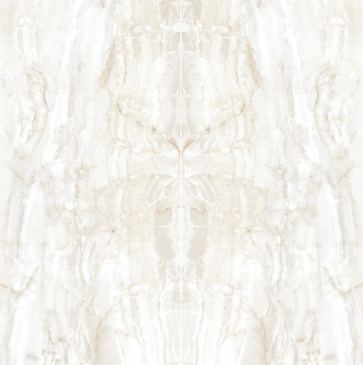 Polished Bookmatched Porcelain Slab in Crystal Onyx