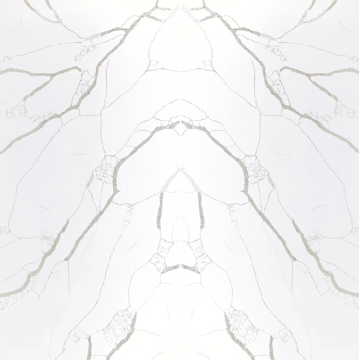 Nouvel Calacatta Laurel Bookmatched Polished Mineral Surface