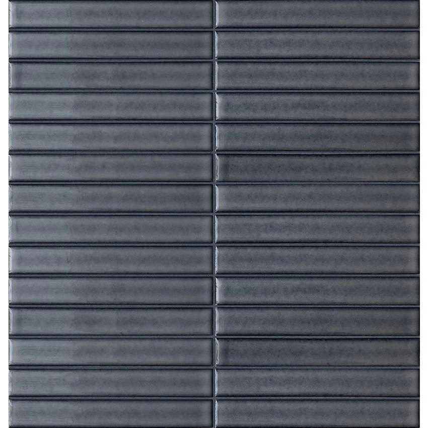 Stick Dark Denim 1" x 6"″ Mosaic Glossy