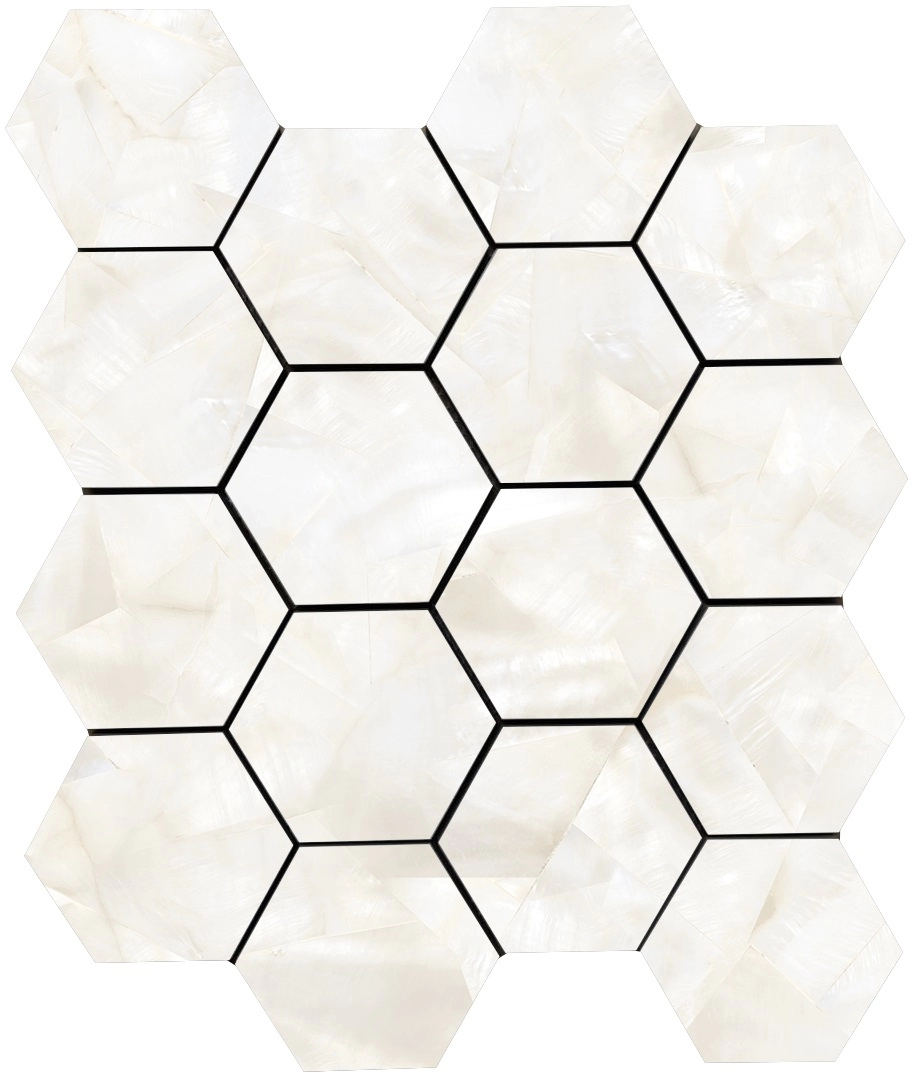 Ivory 3″ Hex