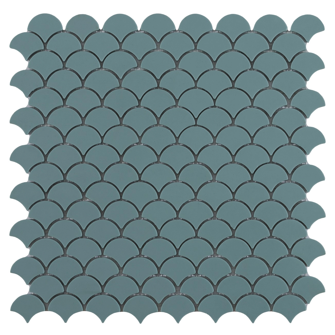Bayside Scallops Green Matte Mosaic
