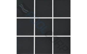 2" x 2" Unglazed Black Raven Pool Tile Floor Tile