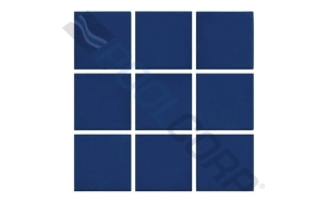 2" x 2" Unglazed Sapphire Sky Pool Tile Floor Tile