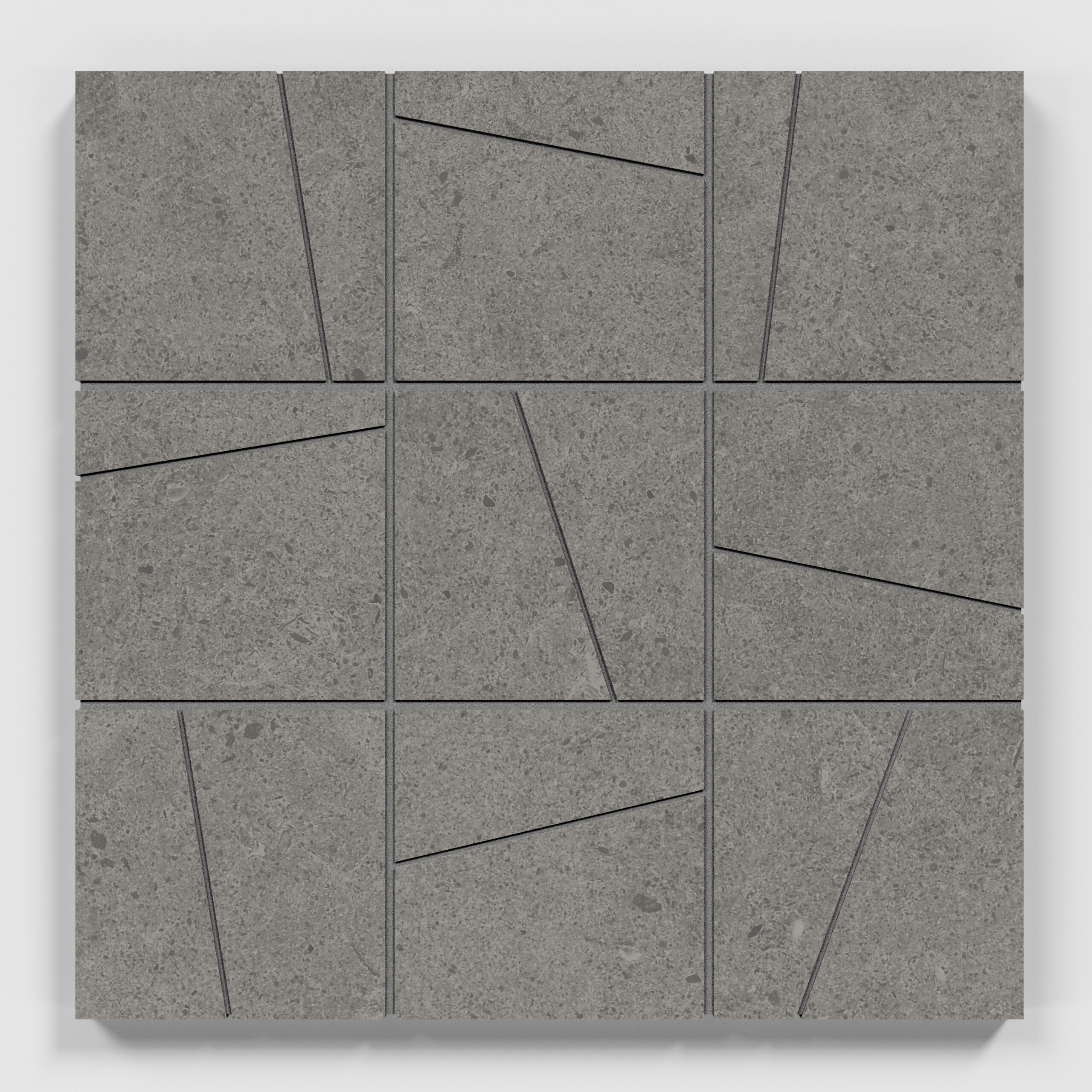 Random Shape Tiling CLEAN SLATE RANDOM ANGLE MOSAIC - porcelain tile Argent 2.0 collection ...