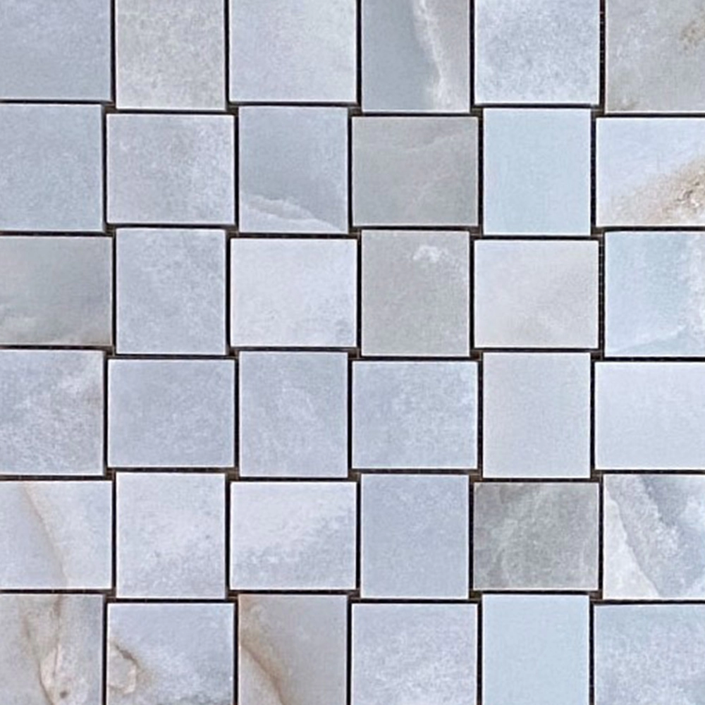 Dream Marble Blue Intreccio Rectangle Matte Mosaic