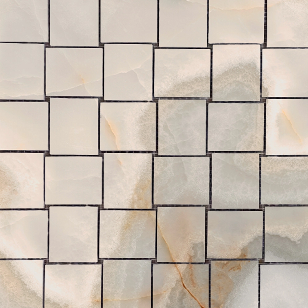 Dream Marble Noisette Intreccio Rectangle Matte Mosaic