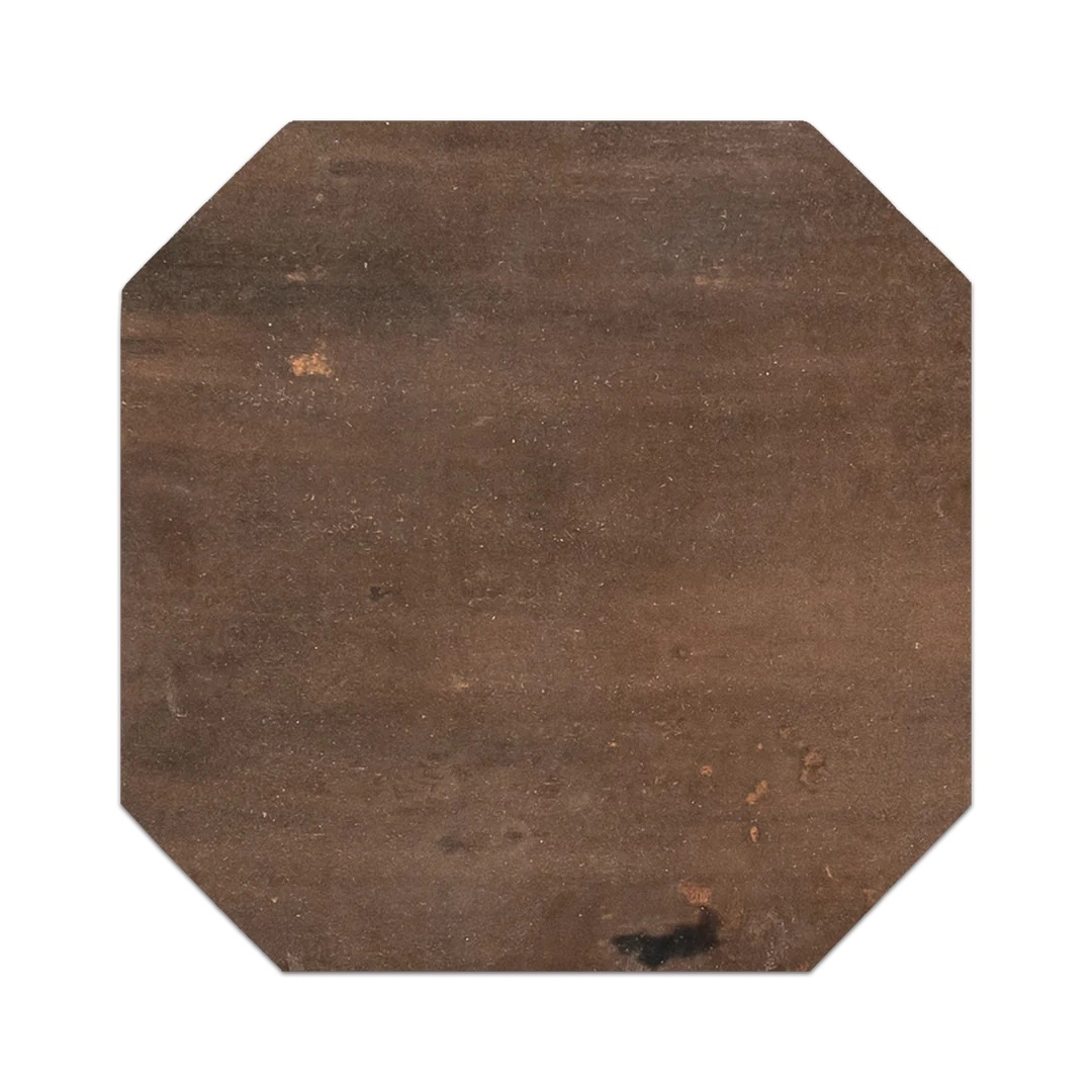 Walnut Stained Terracotta Octagon Clear Semi Gloss Walnut Stained Terracotta Octagon Clear Semi Gloss