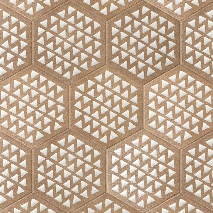 Artisan 9x10 Hex Intarsio Chamotte Artisan 9x10 Hex Intarsio Chamotte