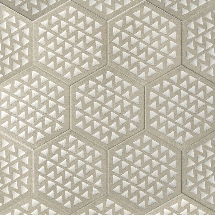 Artisan 9x10 Hex Intarsio Argilla Artisan 9x10 Hex Intarsio Argilla