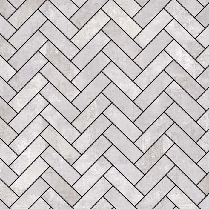 Artistry Herringbone Mosaic Silverdust