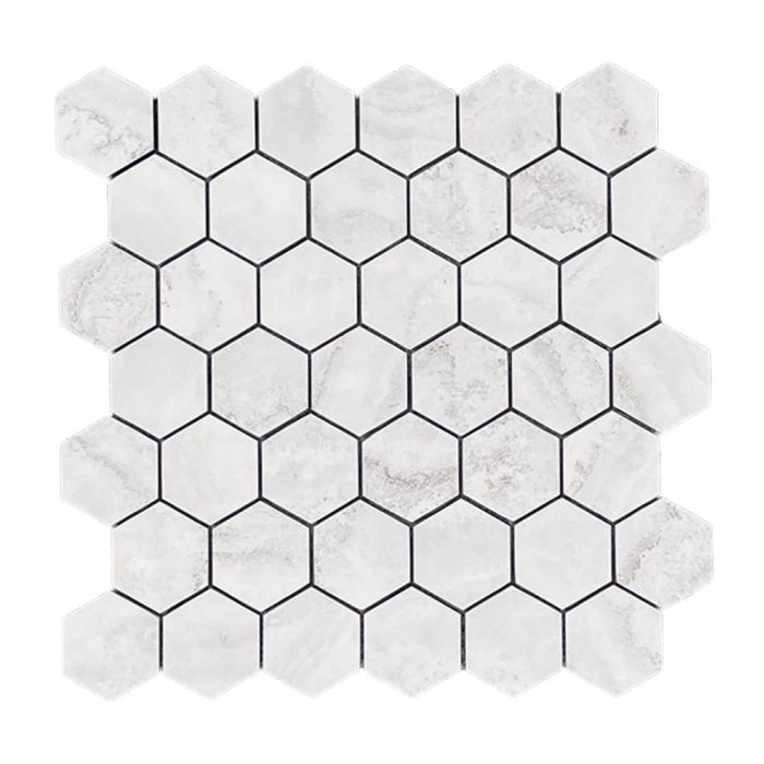 Artistry 2 Hex Mosaic Skylight Azul Polished
