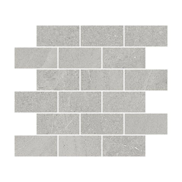 Basalt Brick Mosaic Cold Gray