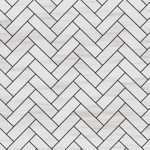 Artistry Herringbone Mosaic Venato Bianco