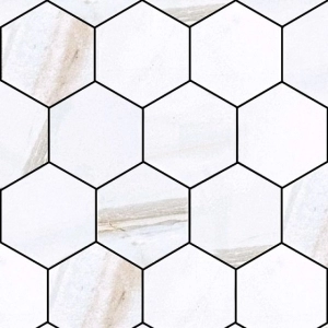 Divine 4 Hex Mosaic Lasa Beige Polished