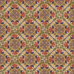 Earthenware 4.5X4.5 Pattern Lara