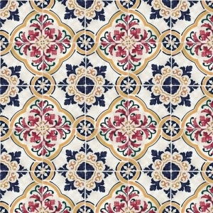 Earthenware 4.5X4.5 Pattern Milana