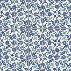 Earthenware 4.5X4.5 Pattern Valentina