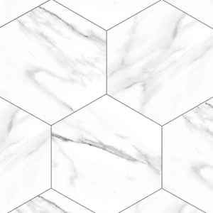 Endura 8x9 Hex Calacatta White