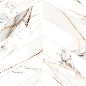 Endura 3x16 Chevron Calacatta Gold