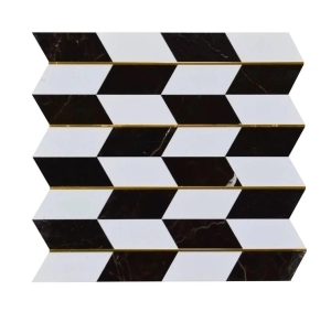 RP4030 BLACK WHITE PICKET