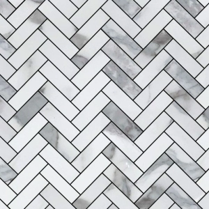 Eternal 1x3 Herringbone Statuario Polished