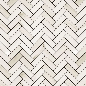 Eternal 1x3 Herringbone Calacatta Gold Polished