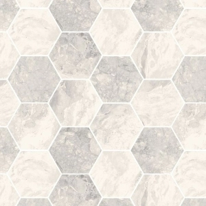 Gemstone 4 Hex Mosaic Pearl Polished