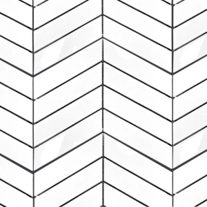 Geometrics 2x7 Chevron White Gloss