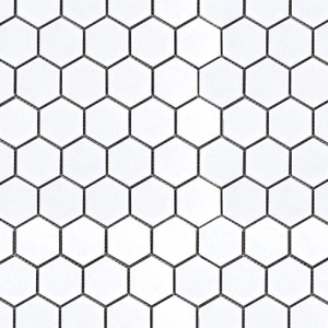 Geometrics 2 Hexagon White
