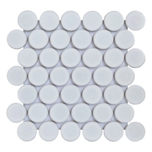 Geometrics Mosaic 2 Rounds Crystal White
