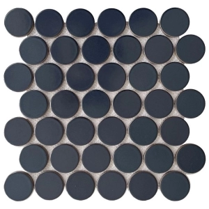 Geometrics Mosaic 2 Rounds Navy Blue