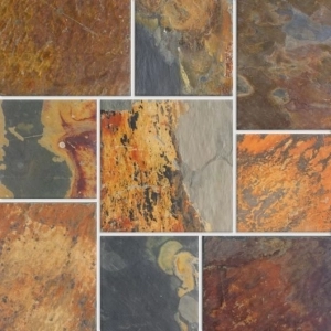 Rich Autumn Slate Floor Tile