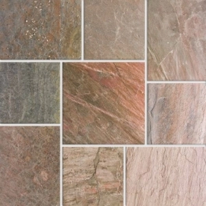 Copper Multicolor Quartzite Floor Tile