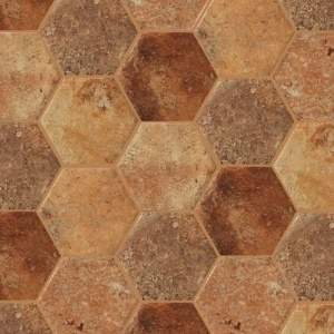 Origin 6x7 Hexagon Cotto Dorato
