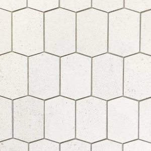Pietra Blend 2.5x3.5 Mosaic Hexagon White