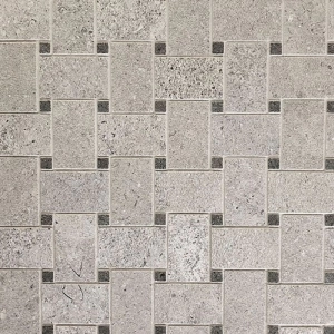Pietra Blend Mosaic Basketweave Pearl