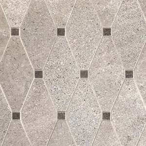 Pietra Blend 2.5x6 Mosaic Octagon Pearl