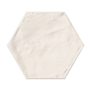Pottery 7X8 Hexagon Bianco