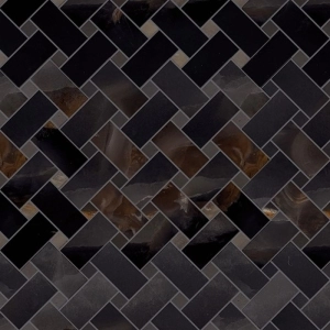 Precious Intrecci Mosaic Polished Black