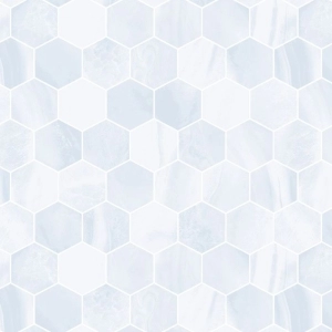 Radiance 2 Hex Mosaic Agata Blue Matte