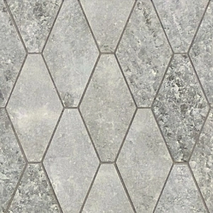 Rock Salt 3x6 Long Hex Mosaic Matte Maui Green